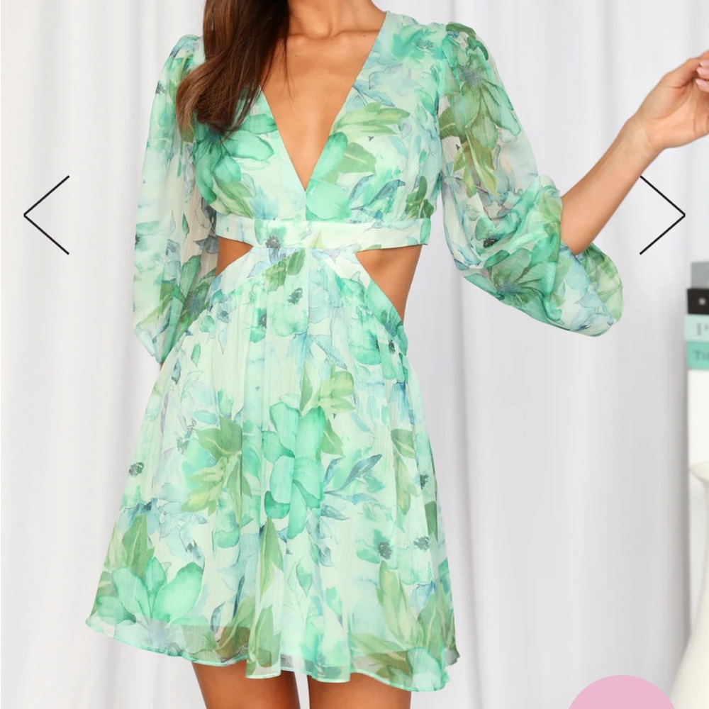 Hello Molly Floral Dress Cutout